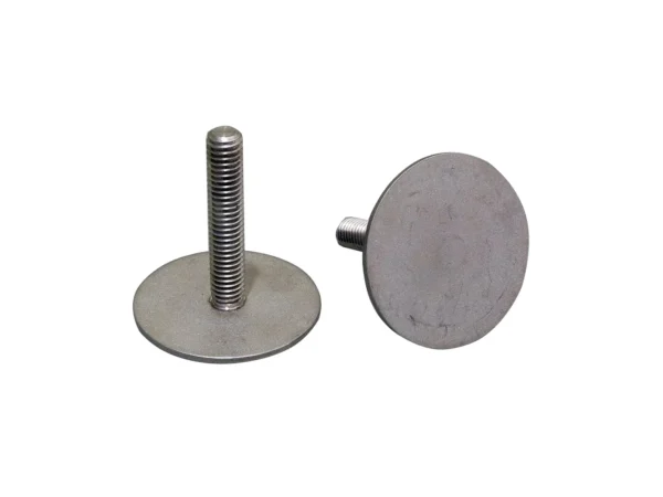 Weld Mount 2" Tall Stainless Stud w/3/8" x 16 Threads - Qty. 5 - Image 2
