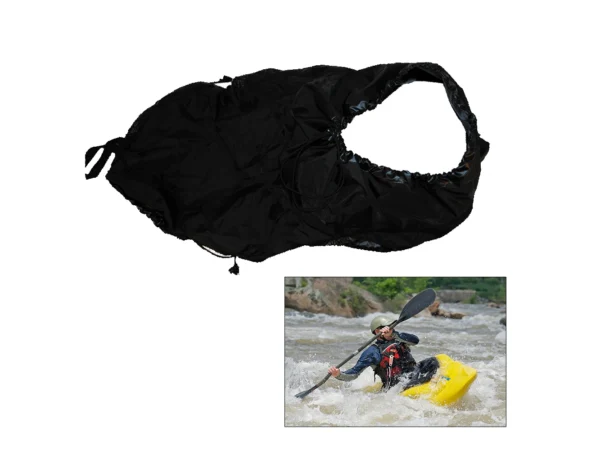 Attwood Universal Fit Kayak Spray Skirt - Black - Image 2
