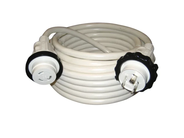 Marinco 30A 125V Molded Standard Cordset - White - 50' - Image 2