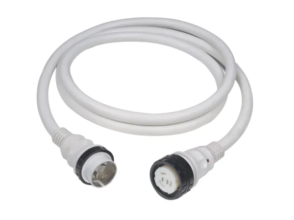 Marinco 50A 125V Shore Power Cable - 50' - White - Image 2