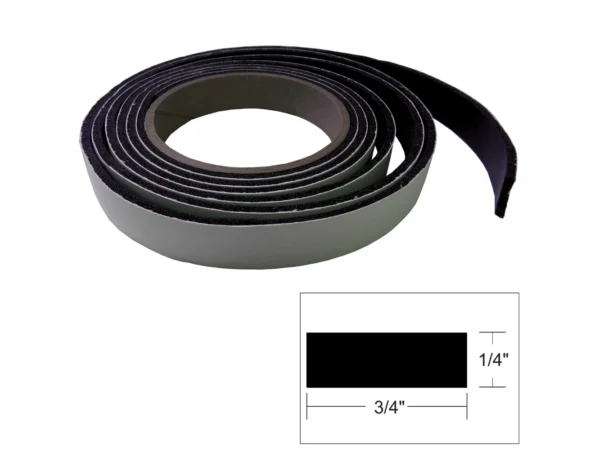 TACO Hatch Tape - 8'L x ¼"H x ¾"W - Black - Image 2