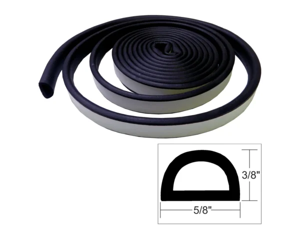 TACO Weather Seal - 10'L x ⅜"H x ⅝"W - Black - Image 2