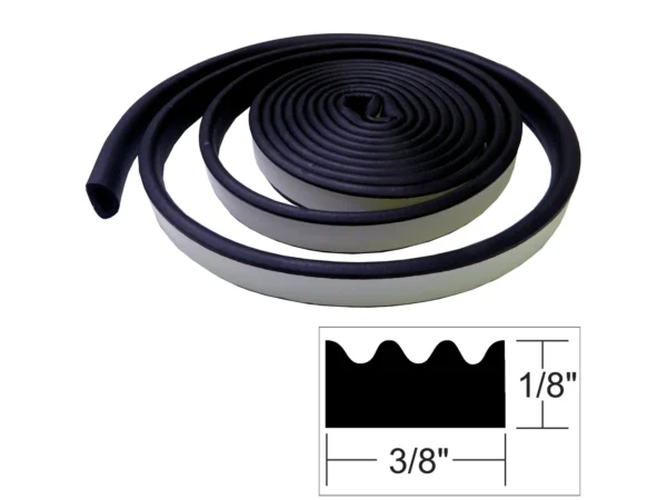 TACO Weather Seal - 10'L x ⅛"H x ⅜"W - Black - Image 2