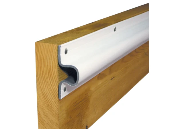 Dock Edge "C" Guard PVC Dock Profile - (4) 6' Sections - White - Image 2
