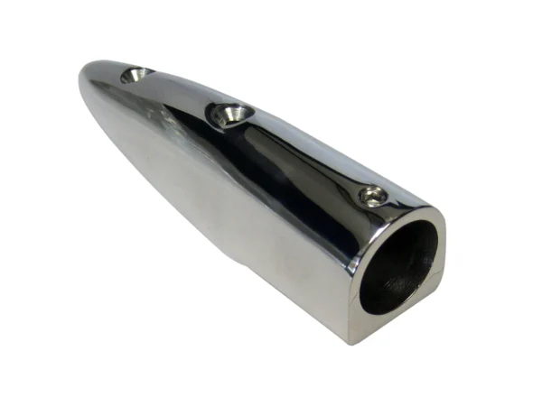 Whitecap 5-1/2° Rail End (End-In) - 316 Stainless Steel - 7/8" Tube O.D. - Image 2