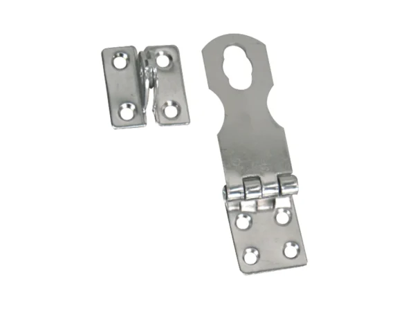 Whitecap Fixed Safety Hasp - CP/Brass - 1" x 3" - Image 2