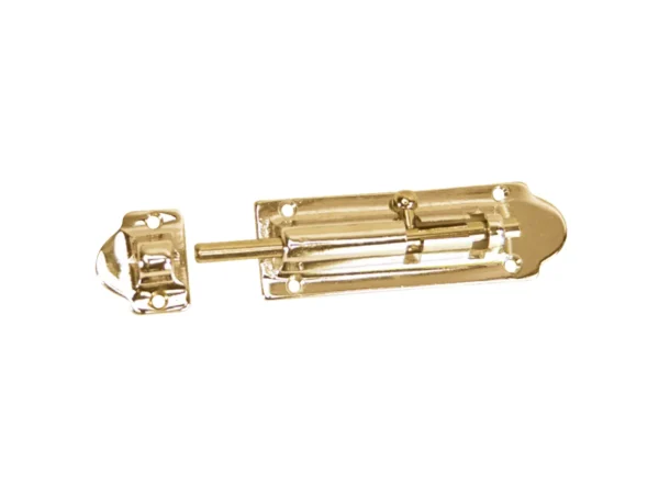 Whitecap Barrel Bolt - Polished Brass - 4" - Image 2