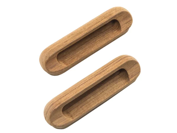 Whitecap Teak Oblong Drawer Pull - 4-1/16"L - 2 Pack - Image 6