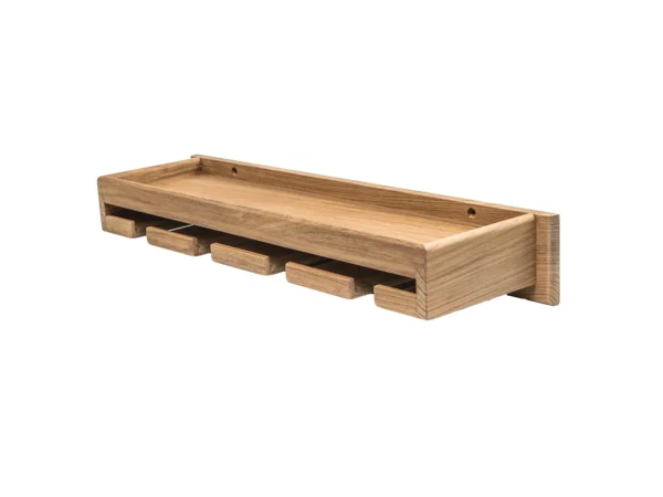 Whitecap Teak Wineglass Rack w/Shelf - Image 4