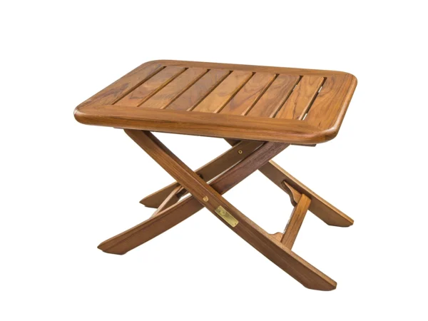Whitecap Teak Small Adjustable Slat Top Table - Image 5