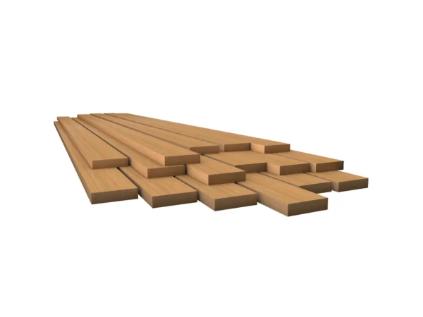 Whitecap Teak Lumber - 1/2" x 1-3/4" x 36" - Image 2