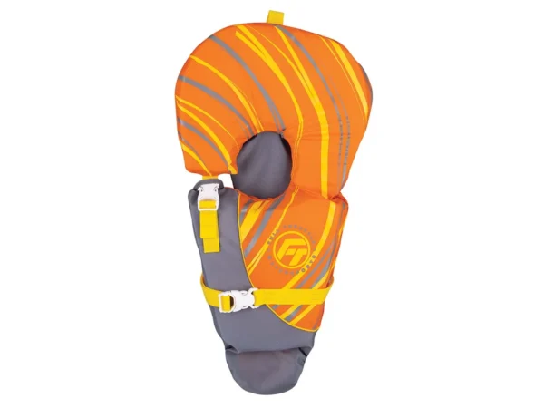 Full Throttle Baby-Safe Vest - Infant to 30lbs - Orange/Grey - Image 4