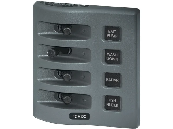 Blue Sea 4305 WeatherDeck® 12V DC Waterproof Switch Panel - 4 Posistion - Image 2