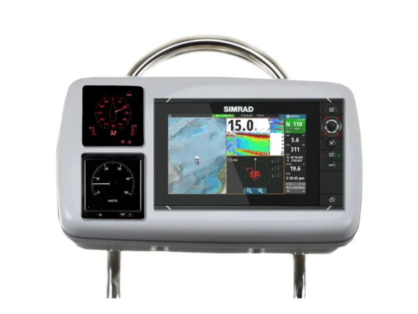 NavPod GP2080-13 SystemPod Pre-Cut f/Simrad NSS9 evo2 or B&G Zeus² 9 & 2 Instruments f/12" Wide Guard - Image 2