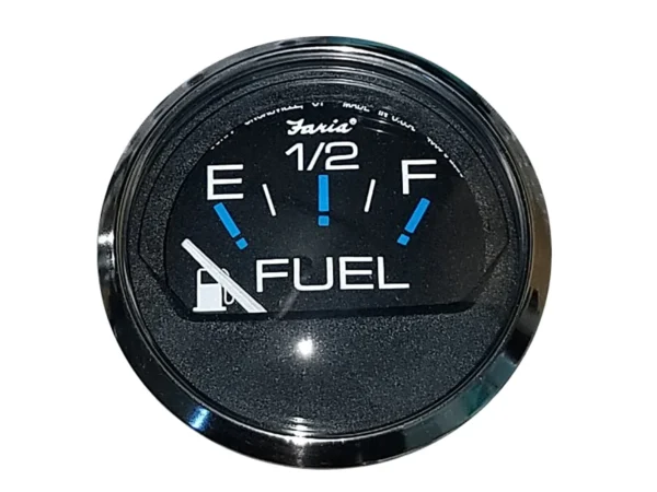 Faria Chesapeake Black 2" Fuel Level Gauge (E-1/2-F) - Image 2