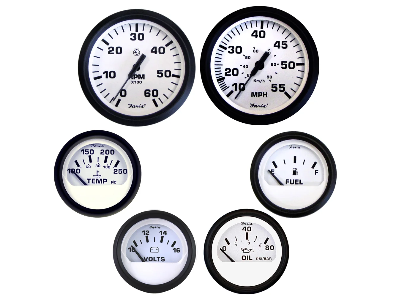 Faria Euro White Boxed Set - Inboard Motors - Image 2