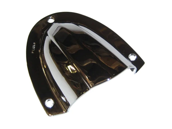 Perko Clam Shell Ventilator - Chrome Plated Brass - 4" x 3-3/4" - Image 2