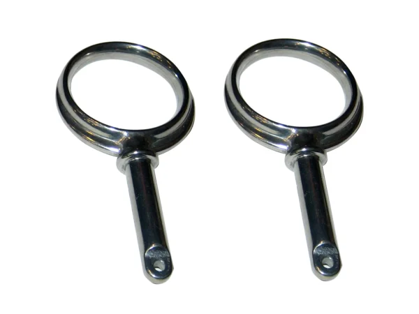Perko Round Type Rowlock Horns - Chrome Plated Zinc - Image 2