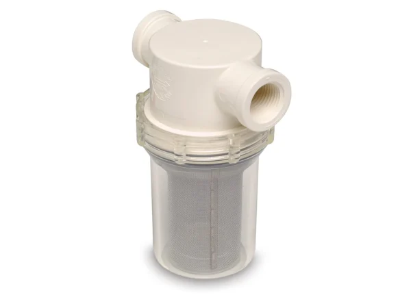 Shurflo by Pentair 1/2" Raw Water Strainer w/Bracket & Fittings - 50 Mesh Screen - Image 2