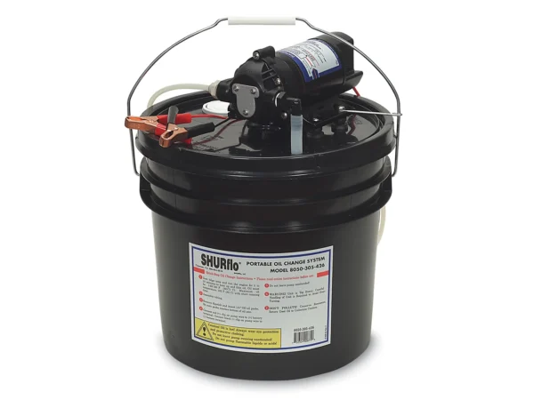 Shurflo by Pentair Oil Change Pump w/3.5 Gallon Bucket - 12 VDC, 1.5 GPM - Image 2