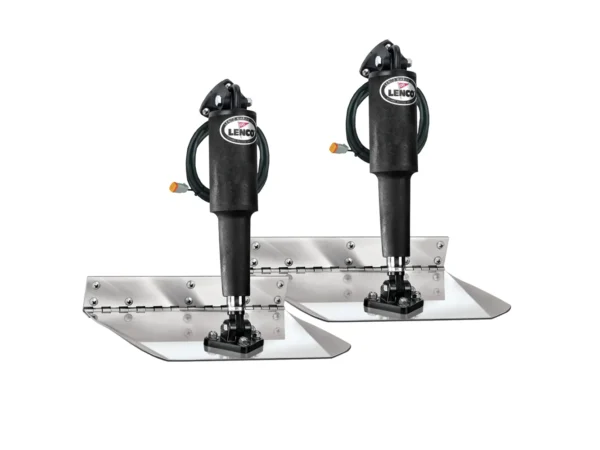 Lenco 12" x 12" Electro-Polished Standard Trim Tab Kit - Image 2
