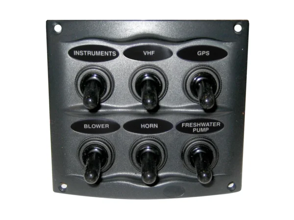 BEP Waterproof Panel - 6 Switches - Grey - Image 2