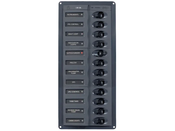 BEP DC Panel - 12-Way - No Meter - Vertical - Image 2