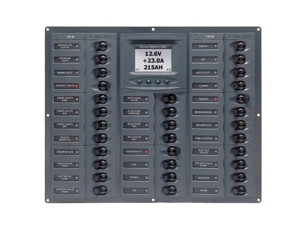 BEP Millennium Series DC Circuit Breaker Panel w/Digital Meters, 32SP DC12V - Image 2