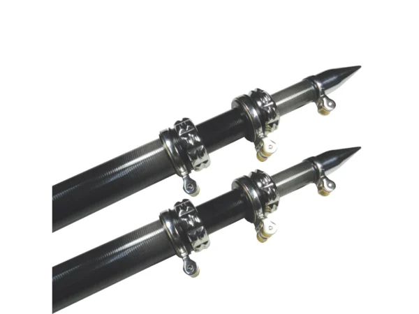 TACO 16' Carbon Fiber Outrigger Poles - Pair - Black - Image 2