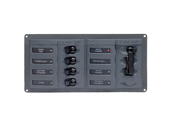 BEP AC Circuit Breaker Panel w/o Meters, 4 Way Panel 2 Mains - 110V - Image 2
