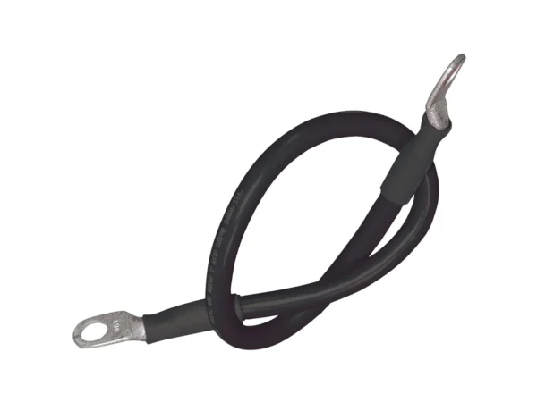 Ancor Battery Cable Assembly, 4 AWG (21mm²) Wire, 5/16" (7.93mm) Stud, Black - 48" (121.9cm) - Image 2