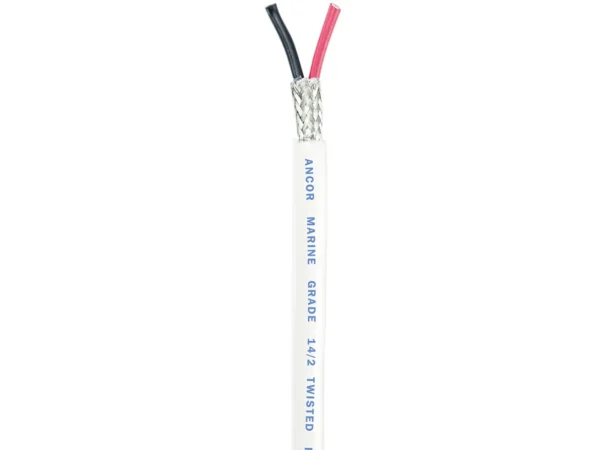 Ancor Twisted Pair w/Shield - 14/2 AWG - Round - Red/Black - 250' - Image 2