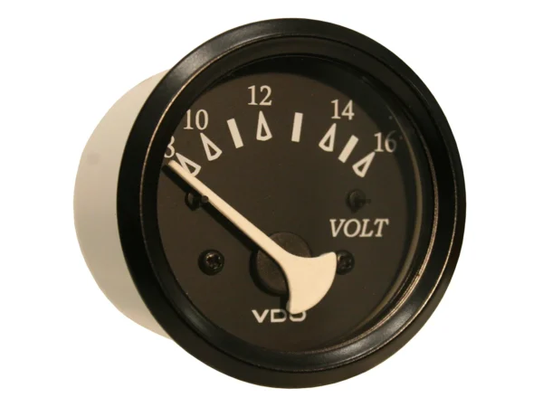 VDO Cockpit Marine 52mm (2-1/16") Voltmeter- Black Dial/Bezel - Image 2