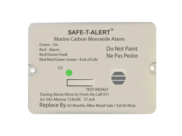 Safe-T-Alert 62 Series Carbon Monoxide Alarm - 12V - 62-542-Marine - Flush Mount - White - Image 2