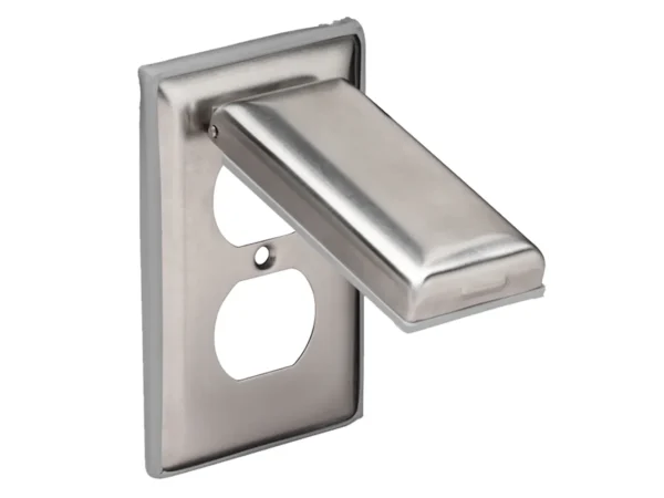 Marinco Stainless Steel Cover f/Duplex Receptacle w/Lift Lid - Image 2