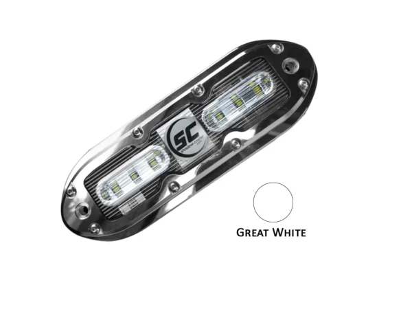 Shadow-Caster SCM-6 LED Underwater Light w/20' Cable - 316 SS Housing - Great White - Image 2