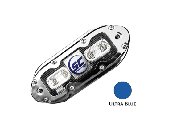 Shadow-Caster SCM-4 LED Underwater Light w/20' Cable - 316 SS Housing - Ultra Blue - Image 2
