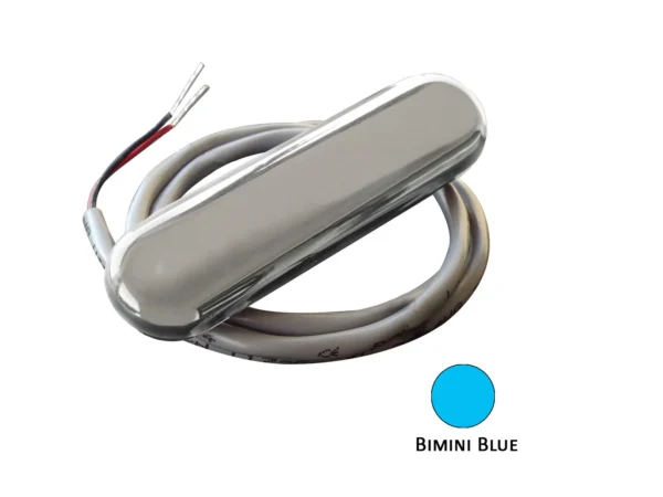 Shadow-Caster Courtesy Light w/2' Lead Wire - 316 SS Cover - Bimini Blue - 4-Pack - Image 2