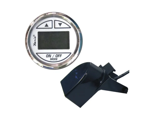 Faria Chesapeake White SS 2" Depth Sounder w/Transom Mount Transducer - Image 2