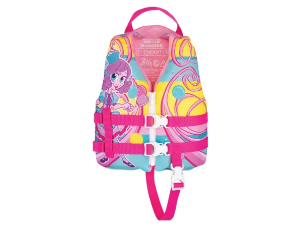 Full Throttle Water Buddies Life Vest - Child 30-50lbs - Princess - Image 3