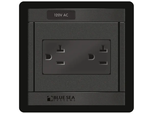 Blue Sea 1479 360 Panel - 120V AC DUal Outlet - Image 2