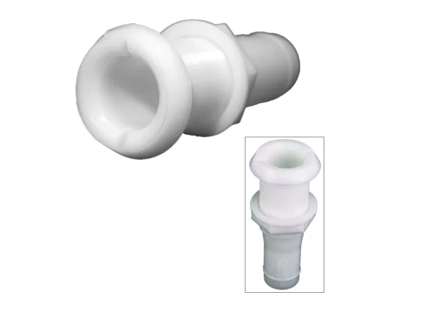 Perko 1-1/8" Thru-Hull Fitting f/Hose Narrow Flange - Plastic - Image 2