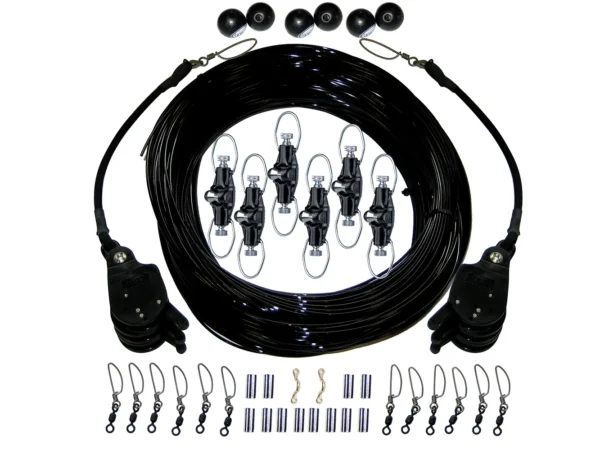 Rupp Triple Rigging Kit W/Lok-Ups & Nok-Outs - 460' Black Mono Cord - Image 2