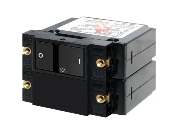 Blue Sea 7414 A-Series Flat Rocker Circuit Breaker - Double Pole - 30A - Image 2