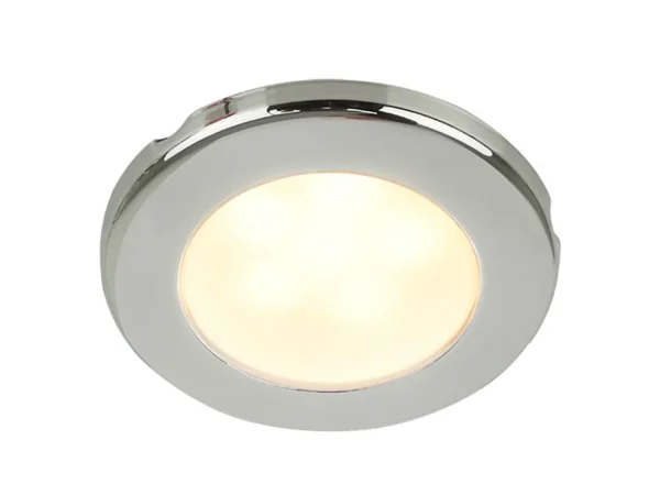 Hella Marine EuroLED 75 3" Round Screw Mount Down Light - Warm White LED - Stainless Steel Rim - 24V - Image 2
