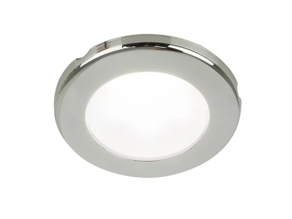 Hella Marine EuroLED 75 3" Round Screw Mount Down Light - White LED - Stainless Steel Rim - 12V - Image 2