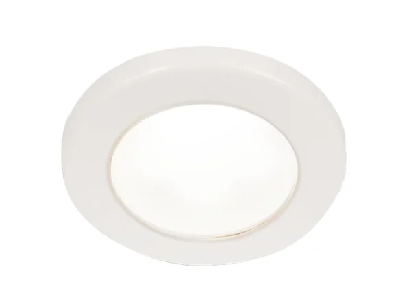 Hella Marine EuroLED 75 3" Round Screw Mount Down Light - White LED - White Plastic Rim - 24V - Image 2