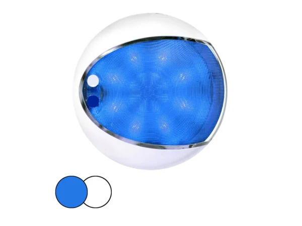 Hella Marine EuroLED 175 Surface Mount Touch Lamp - Blue/White LED - White Housing - Image 2