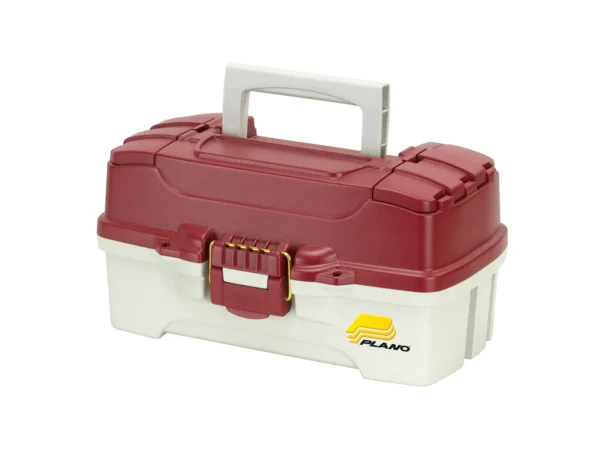 Plano 1-Tray Tackle Box w/Duel Top Access - Red Metallic/Off White - Image 2
