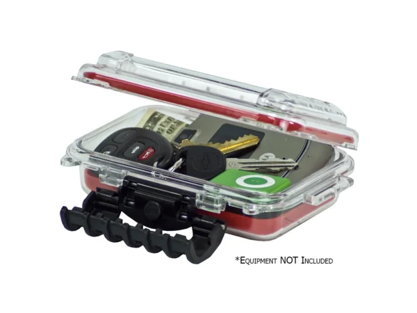 Plano Waterproof Polycarbonate Storage Box - 3449 Size - Red/Clear - Image 2